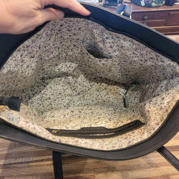 Catherine Malandrino Blue Large 2 Handle Tote Purse - Picture 2 of 15